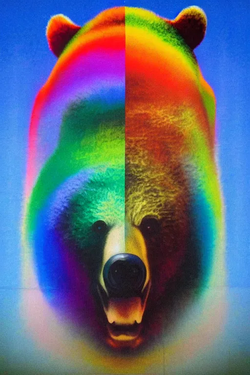 Image similar to agressive bear by Gabriel Dawe