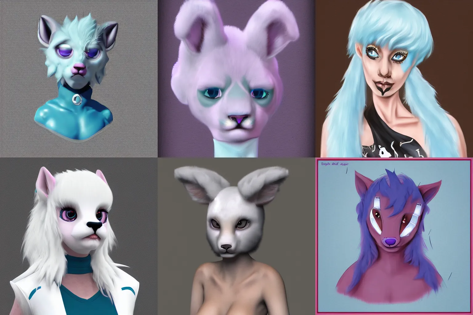 Prompt: My icepunk Seel fursona, realistic, anthro, trending on artstation