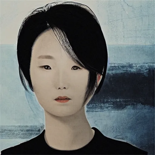 Image similar to the lady, by xia yongkang,