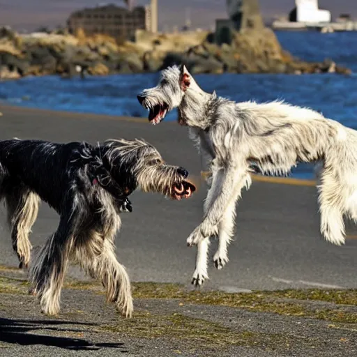 Image similar to Irish wolfhound vs Gamera