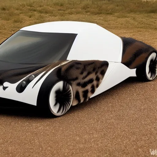 Prompt: A car that looks like a cat