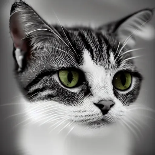 Image similar to cute cat by David Stone Martin