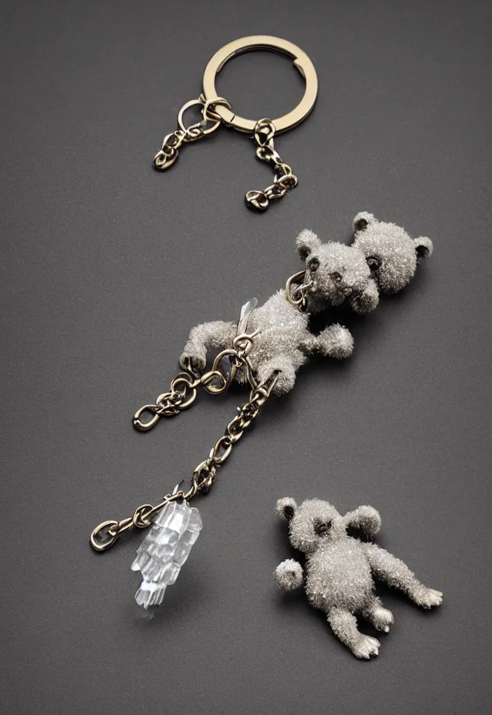 Prompt: a small crystal bear keychain by greg rutkowski, sung choi, mitchell mohrhauser, maciej kuciara, johnson ting, maxim verehin, peter konig, 8 k photorealistic, cinematic lighting, hd, high details, dramatic, atmosphereric