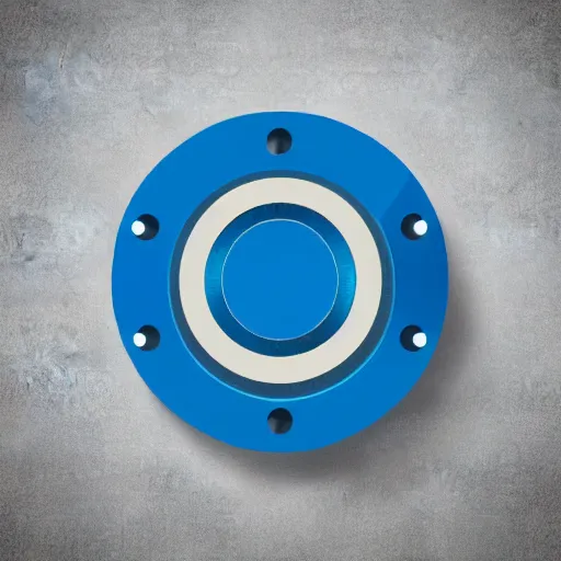 Image similar to a vectorized angled blue - grey gear icon