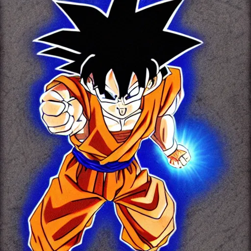 Image similar to goku drawn by hayao miyazaki