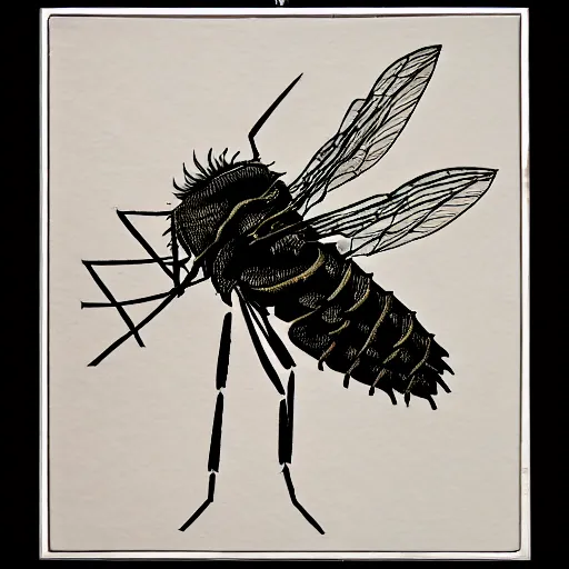 Image similar to ultra detailed art the god of mosquitoes, atmospheric, brooding, intricate