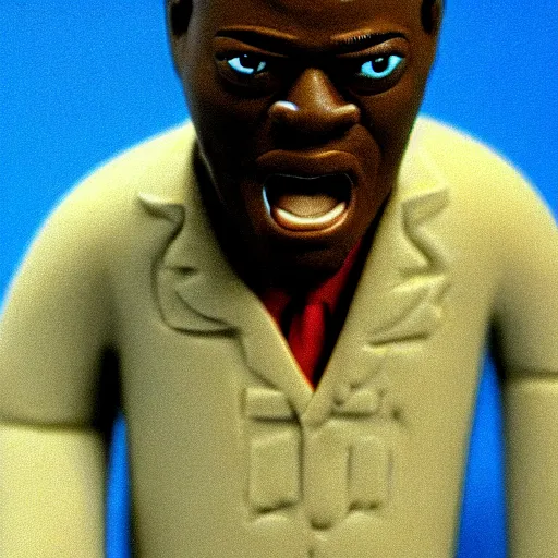 Image similar to bernie mac, made of clay, claymation