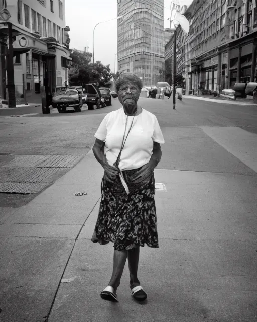 Image similar to a street photography portrait photo of mrs. elizabeth tillman, liaison in united states minor outlying islands, by ms. amanda mann