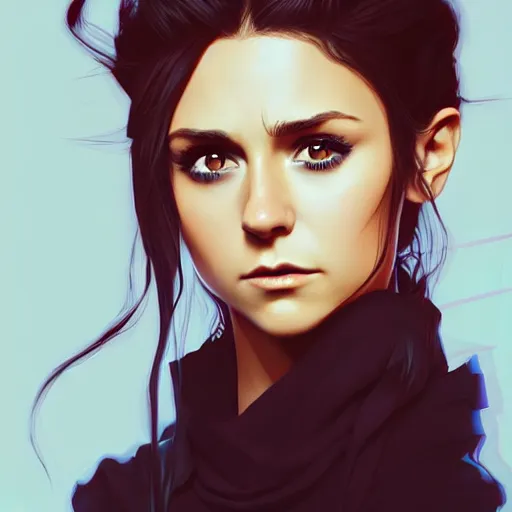 Prompt: a portrait of a beautiful nina dobrev, art by ilya kuvshinov and wlop and artgerm and josan gonzalez, magda torres gurza, digital art, highly detailed, intricate, sharp focus, trending on artstation hq, deviantart, pinterest, unreal engine 5, 4 k uhd image