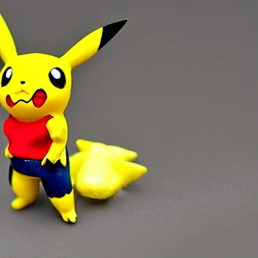 Prompt: a rubber band Pikachu