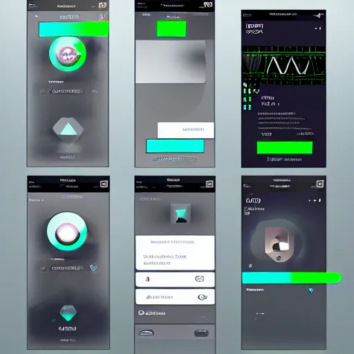 Image similar to UI touch screen design by Ash Thorp.