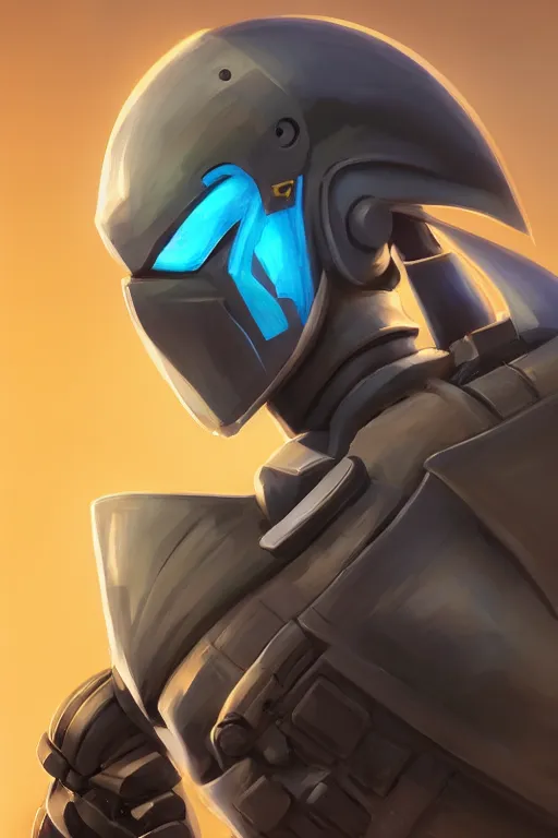 Image similar to epic mask helmet robot ninja portrait stylized as fornite style game design fanart by concept artist gervasio canda, behance hd by jesper ejsing, by rhads, makoto shinkai and lois van baarle, ilya kuvshinov, rossdraws global illumination radiating a glowing aura global illumination ray tracing hdr render in unreal engine 5