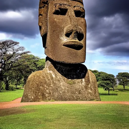 Image similar to moai statue , 8k , 4k , professional photography, award winning photo