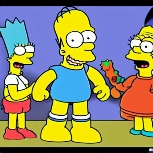 Image similar to a claymation of bart simpsons