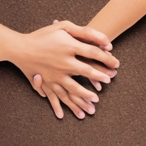 Image similar to photo of human hands, very detailed