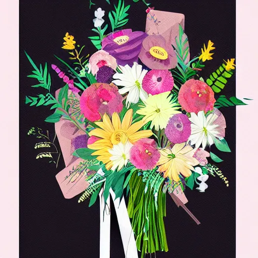 Image similar to wedding flowers illustration