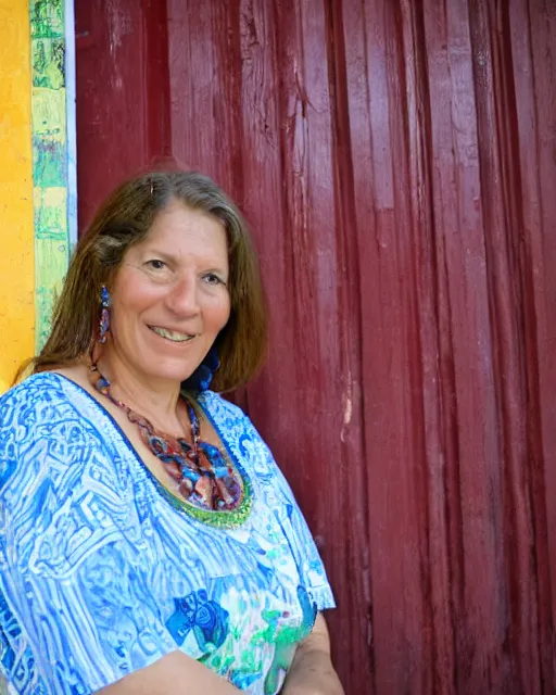 Image similar to a portrait photo of terri fisher, facilitator in peru, by dawn pollich