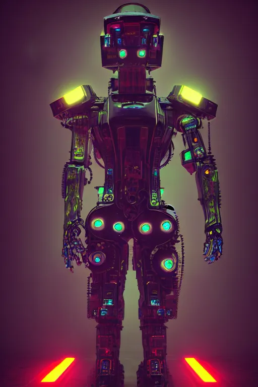 Prompt: cool cyberpunk man, abstract black oil, gear mecha, detailed acrylic, grunge, intricate complexity, rendered in unreal engine, photorealistic, neon ambiance