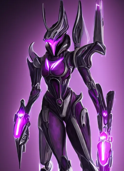 Image similar to cinematic close shot, galactic sized proportional stunning beautiful hot female warframe, sleek mecha goddess dragon head, metal ears, led purple eyes, smooth fuschia skin, smooth silver armor, floating in space, holding a galaxy, epic proportions, epic size, epic detail, furry art, dragon art, giantess art, warframe fanart, furaffinity, octane