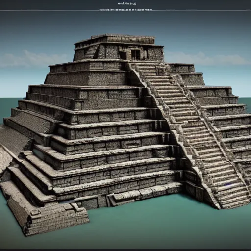 Prompt: Mayan civilization from Atlantis, unreal engine, realistic, octane render, trending on Artstation