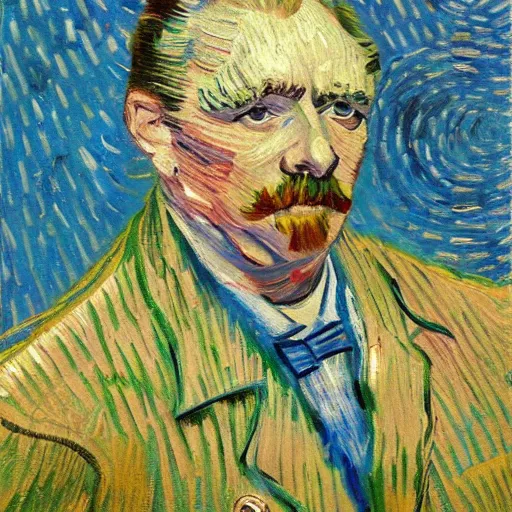 Prompt: a painting of mr. belvedere, trending on artstation, impressionist style, van gogh