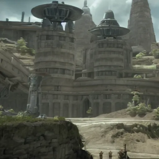 Image similar to inquisitorious fortress in the star wars obi wan kenobi show