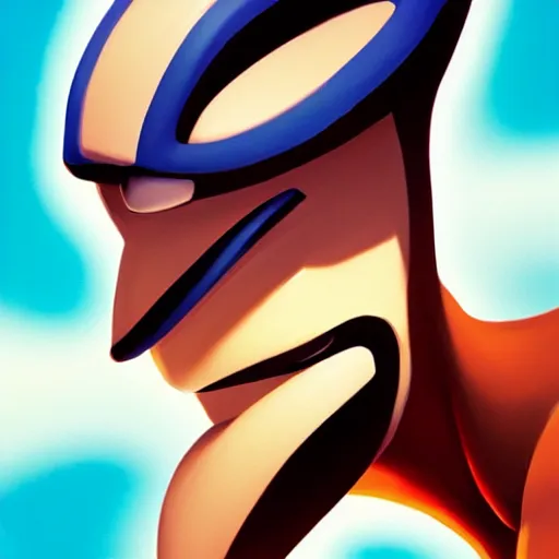 Image similar to face icon stylized minimalist earthworm jim, loftis, cory behance hd by jesper ejsing, by rhads, makoto shinkai and lois van baarle, ilya kuvshinov, rossdraws global illumination