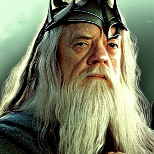 Image similar to a still from “ lord of the rings ” of a head and shoulders portrait of master pain as gandalf, photo by phil noto