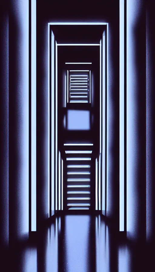 Prompt: a beautiful ultradetailed rendering of hotel corridor building by peter eisenman, bladerunner 2 0 4 9 thermal vision sunlight thermal imaging meadow vaporwave dramatic lighting tundra hyperrealism neon noir at night myst tron morning sun gem at dusk rain with sun, archdaily, wallpaper, highly detailed, trending on artstation.