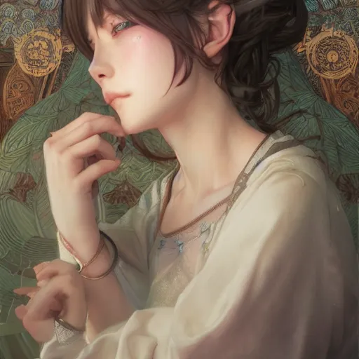 Prompt: ultra realistic illustration, asmr anime, intricate, elegant, highly detailed, digital painting, artstation, concept art, smooth, sharp focus, illustration, art by artgerm and greg rutkowski and alphonse mucha and wlop