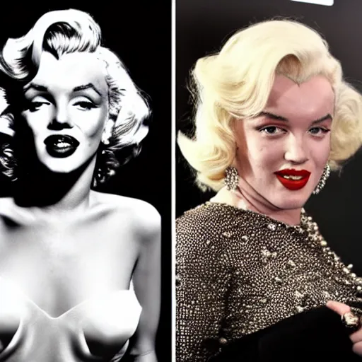 Image similar to Marilyn Monroe dressed in 2020 fashionable clothes, trending on instagram