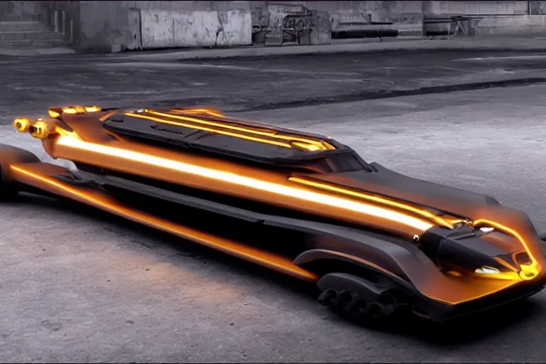 Image similar to a cyberpunk hot rod hover car, futuristic, scifi, realistic