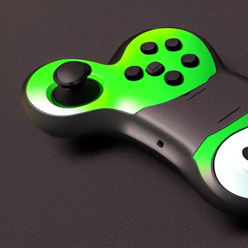 Image similar to a concept release of a gaming controller in the shape of an apple