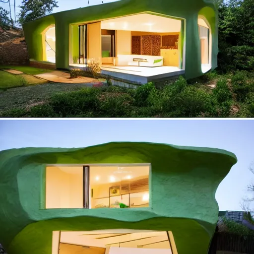 Image similar to house designed as Avocado