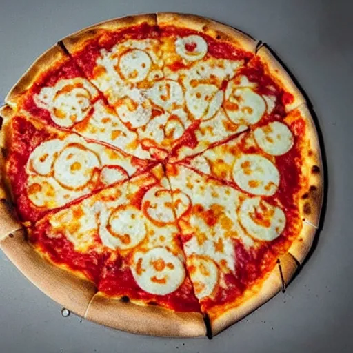 Image similar to a pizza portal to another dimension