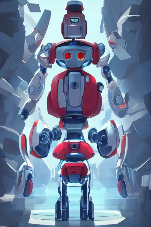 Image similar to metabots medabots medarotto medarot robot minimalist comics, behance hd by jesper ejsing, by rhads, makoto shinkai and lois van baarle, ilya kuvshinov, rossdraws global illumination ray tracing hdr radiating a glowing aura