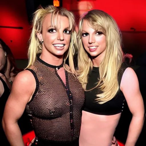 Prompt: an album cover for Britney Spears and Taylor Swift