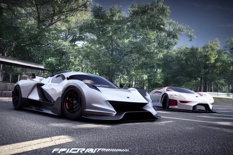 Image similar to photo wallpaper sport car gran turismo 7 forza horizon need for speed fast and furious 5 unreal engine supercar hypercar game concept car octane render, 4 khd 2 0 2 2 3 d cgi rtx style chrome reflexion global illumination ray tracing hdr arstation pixar and disney unreal