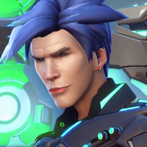 Image similar to Screenshot of Bogdanoff as an Overwatch hero