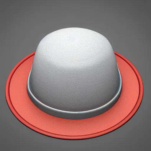 Prompt: 3 d object of hat rendered in isometric in 3 d game, isometric art, centralised, mohamed chahin, blender cycles render, solid colours material, no background