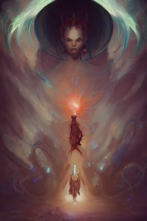 Image similar to a beautiful emanation from angelarium by pete mohrbacher and artgerm and wlop, digital art, highly detailed, fantasy, mystical, Trending on Artstation HQ, deviantart, unreal engine, 4K UHD image