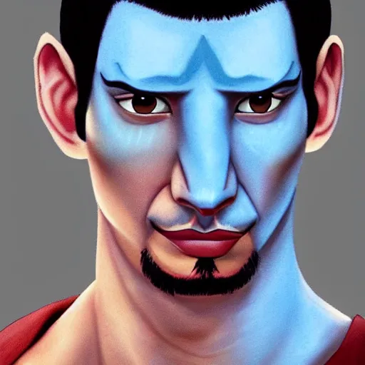 Image similar to adam driver as avatar aang from the last airbender