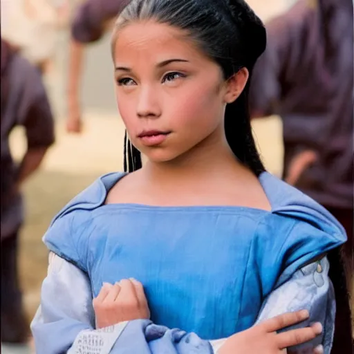 Image similar to photo of real life Katara from Avatar