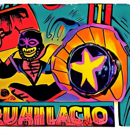 Image similar to lucha libre dj