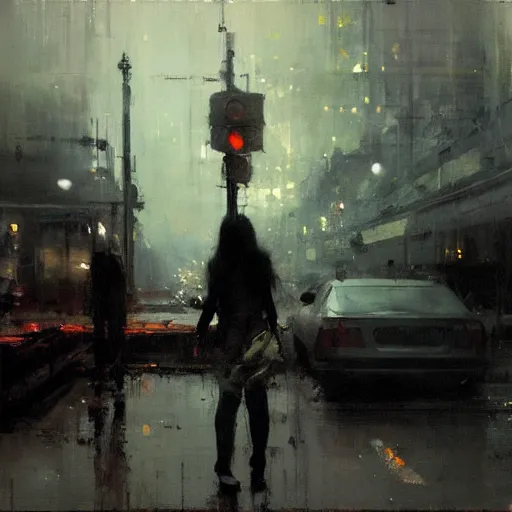 Image similar to bullying, painting by jeremy mann