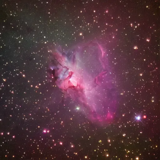 Image similar to high quality astrophotography, highly detailed, deep space nebula