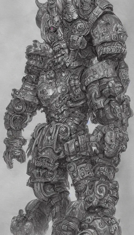 Image similar to A giant sandstone golem, intricate, detailed, World of Warcraft concept art, award winning drawing,