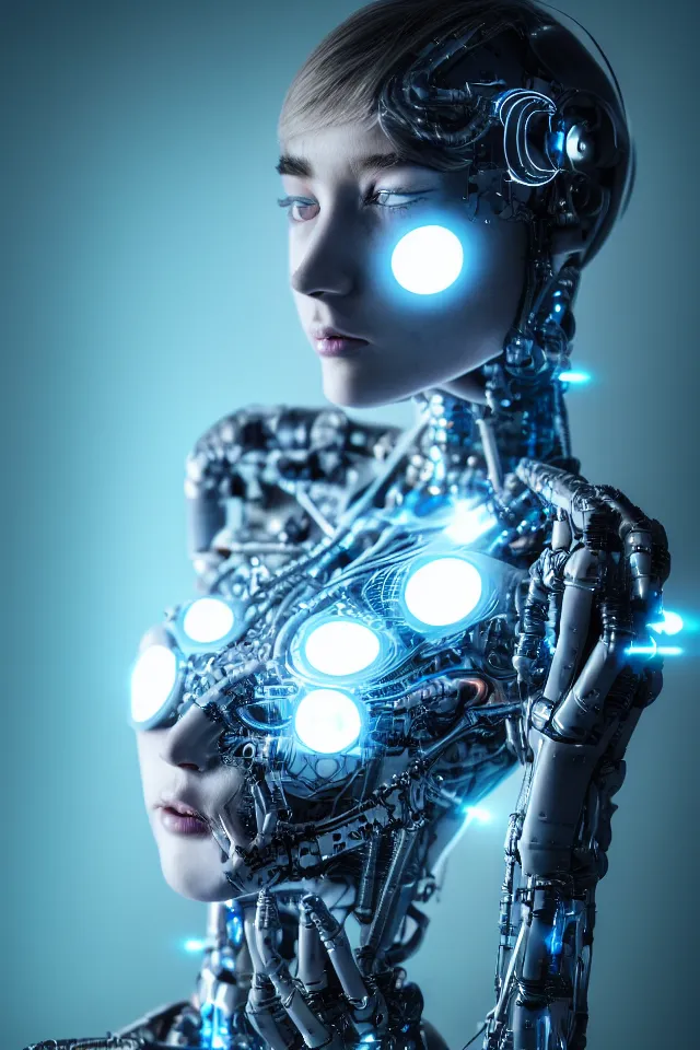 Image similar to detailed photo of the half - cybernetic catgirl, symmetry, awesome exposition, very detailed, highly accurate, intricate, professional lighting diffracted lightrays, 8 k, sense of awe, science magazine cover