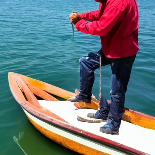 Image similar to mexican man boarding a boat