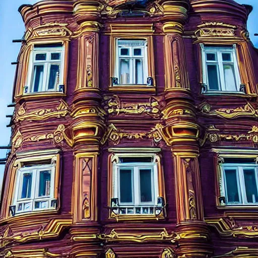 Image similar to Steampunk panel house, Moscow, Russia